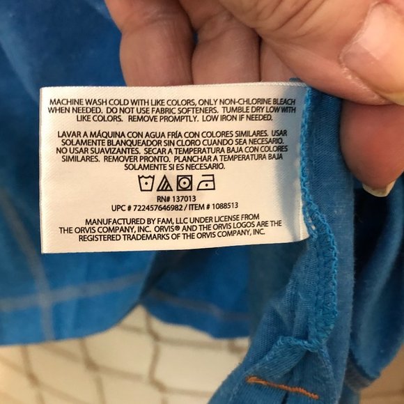 ORVIS Classic Collection Sandy Point Quarter Zip Pullover Turquoise XL - Picture 6 of 10